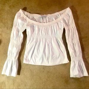 Trina Turk  Blouse Renaissance, Off Shoulders Empire Style Sz M Feels Like Sz S